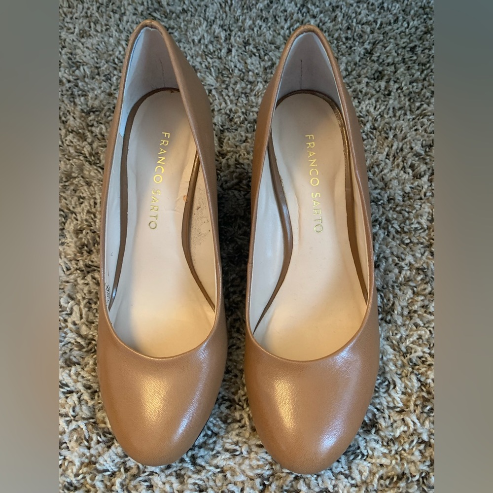 Franco Sarto, Wedge, Brown:Tan Size 5